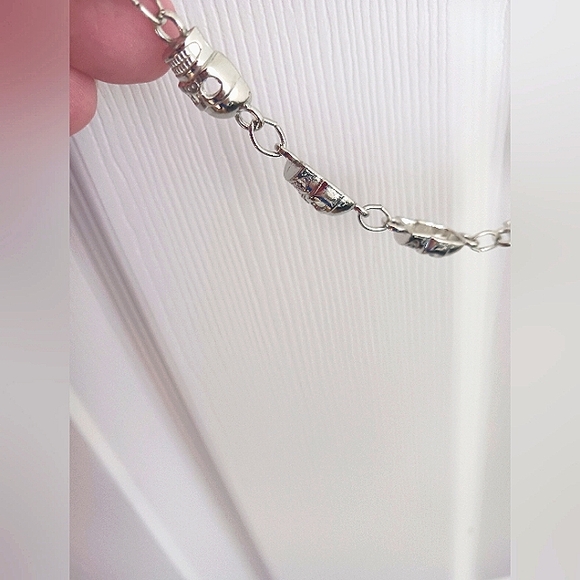 Single Layer Skull  Pants Or Wallet Chain 21  " Silver Tone - Picture 6 of 10